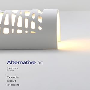 detail van de wandlamp